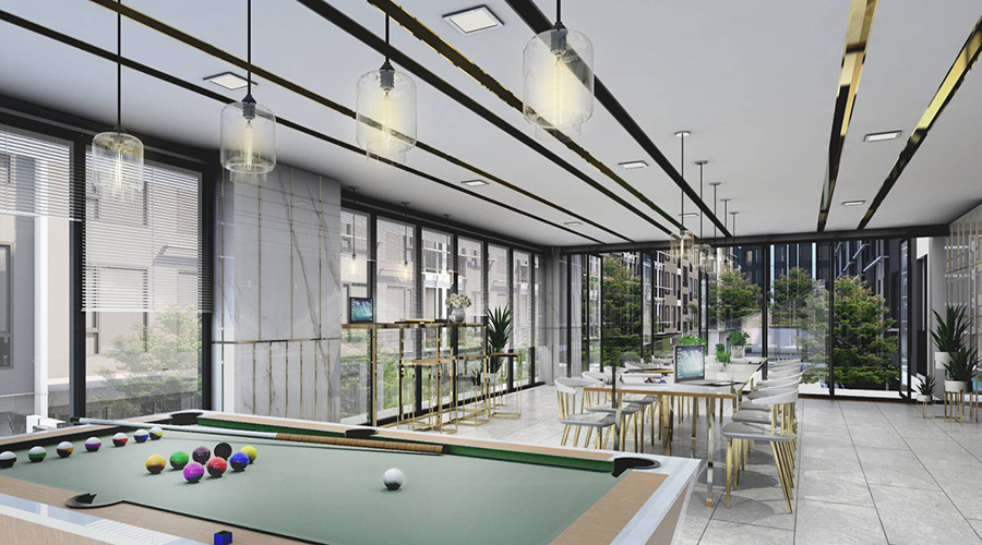 Pool & Co-working space  A Land condo